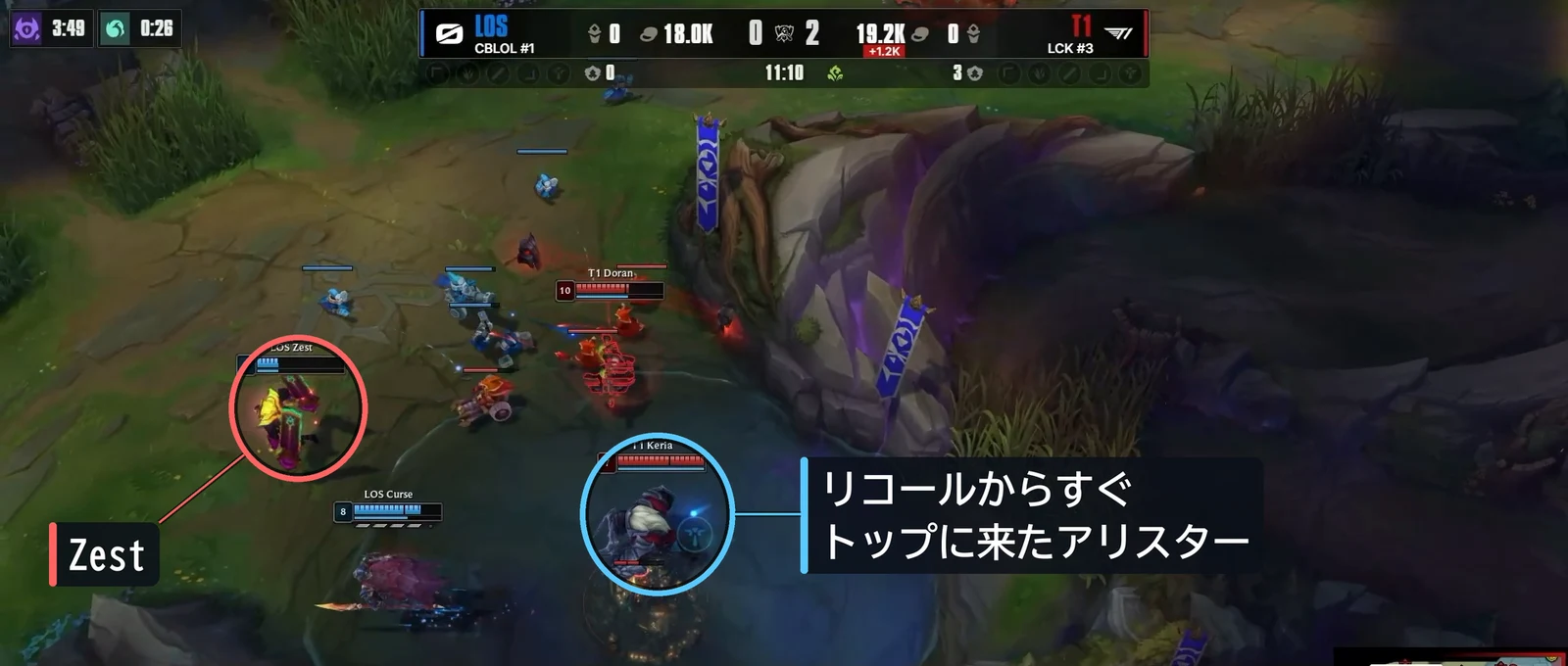 11分10秒。リコールからすぐトップに来たアリスター